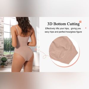 Bodysuit for Women Tummy Control Shapewear Mid-Thigh Seamless Full Body Shaper